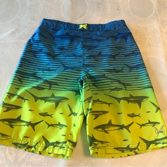 Ocean Gear Boys Size XL(14-16) Blue Fish Design Swimming Trunks Baiting Shorts - Picture 13 of 15